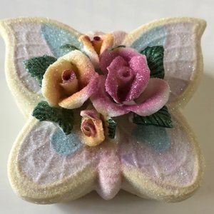 BUTTERFLY TRINKET BOX JEWELRY BOX